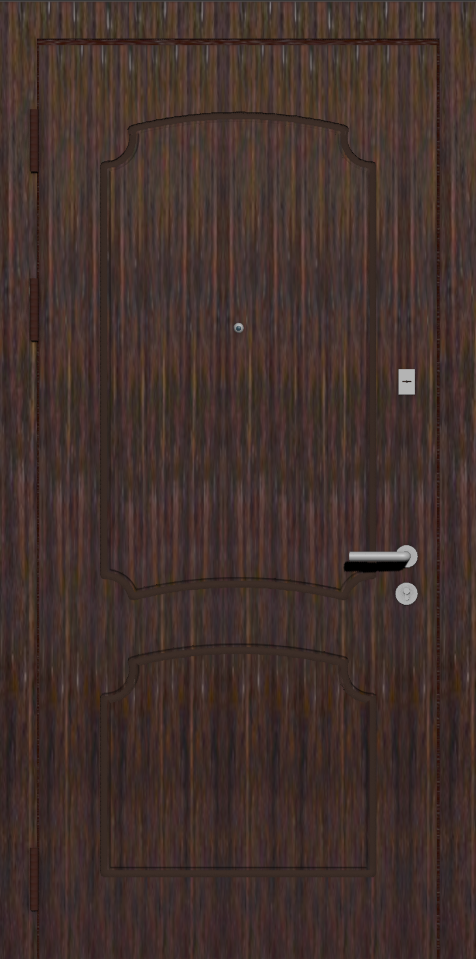 Железная входная дверь МДФ шпон E2 венге